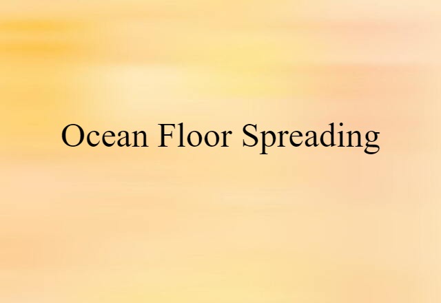 ocean floor spreading