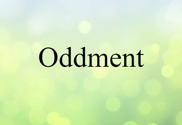 oddment