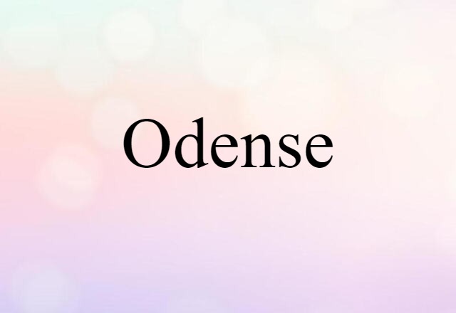 Odense (noun) Definition, Meaning & Examples