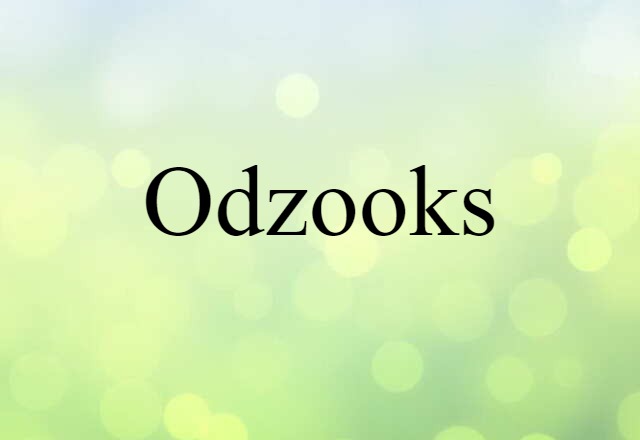 Odzooks (noun) Definition, Meaning & Examples