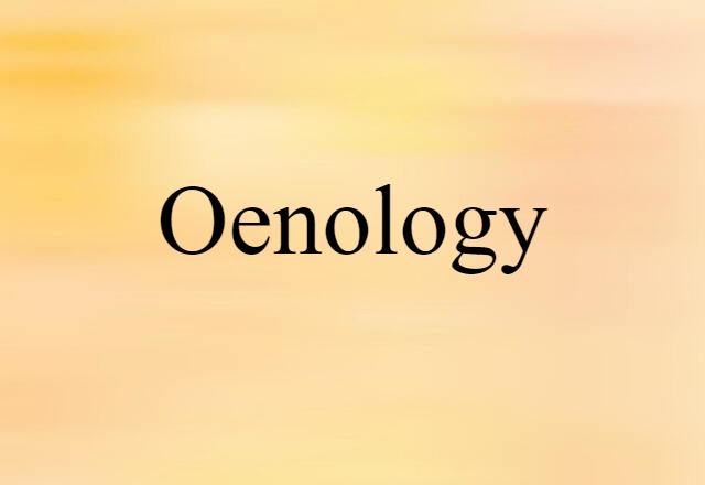 oenology