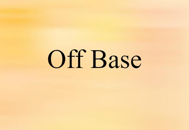 off-base