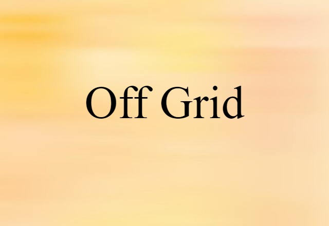 off-grid