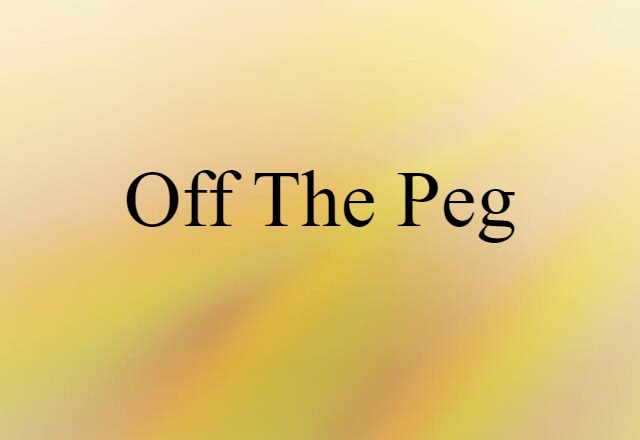 off the peg