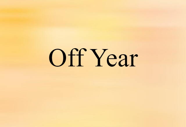 off year