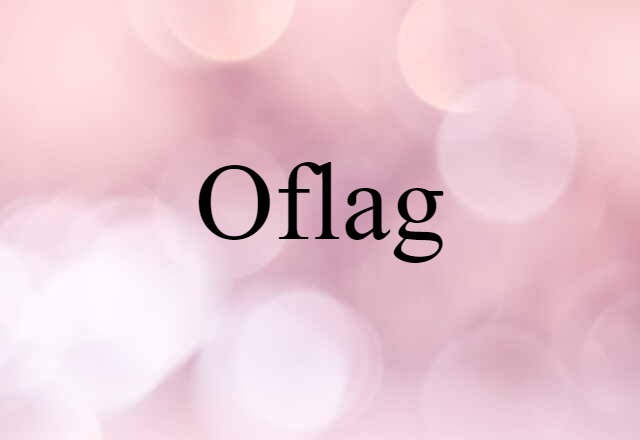 Oflag (noun) Definition, Meaning & Examples