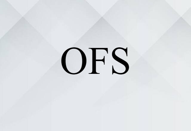 OFS (noun) Definition, Meaning & Examples