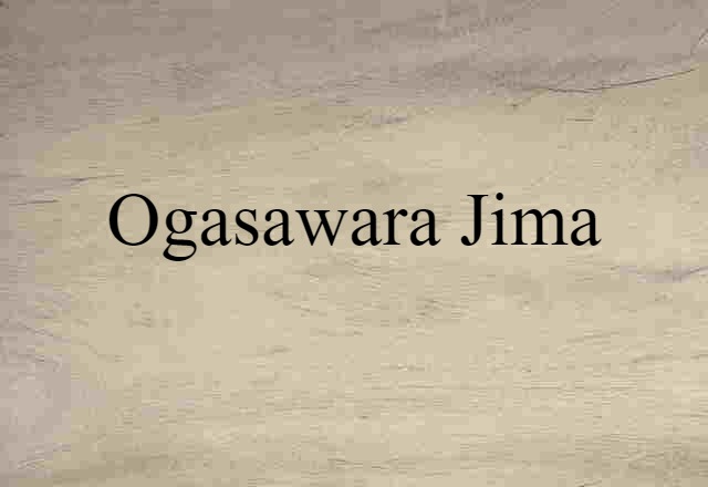 Ogasawara Jima