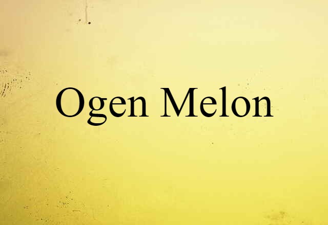 Ogen melon