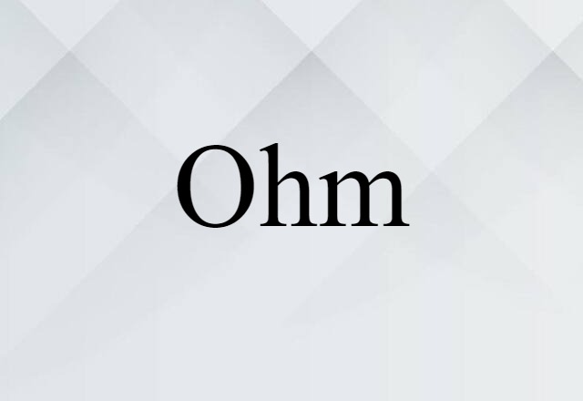 ohm