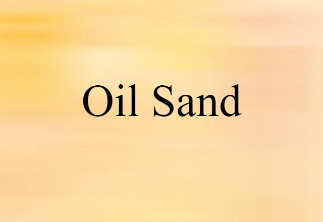 oil sand