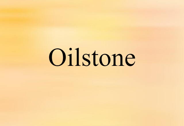 oilstone