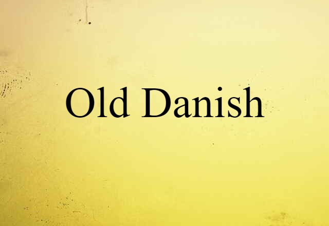 Old Danish (noun) Definition, Meaning & Examples