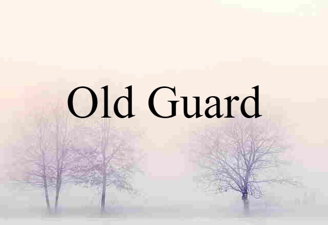 Old Guard (noun) Definition, Meaning & Examples