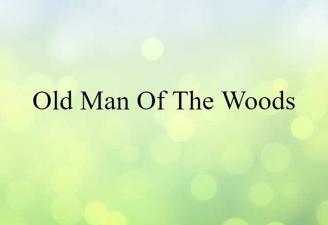 old man of the woods