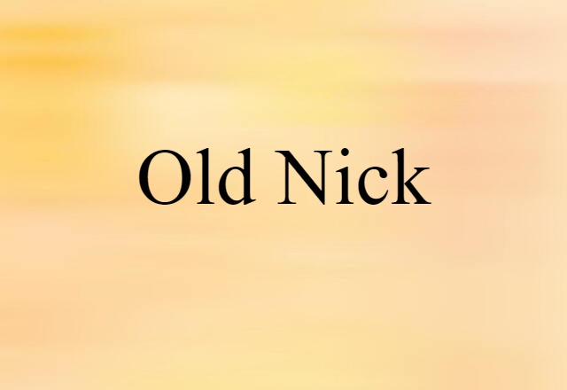 Old Nick