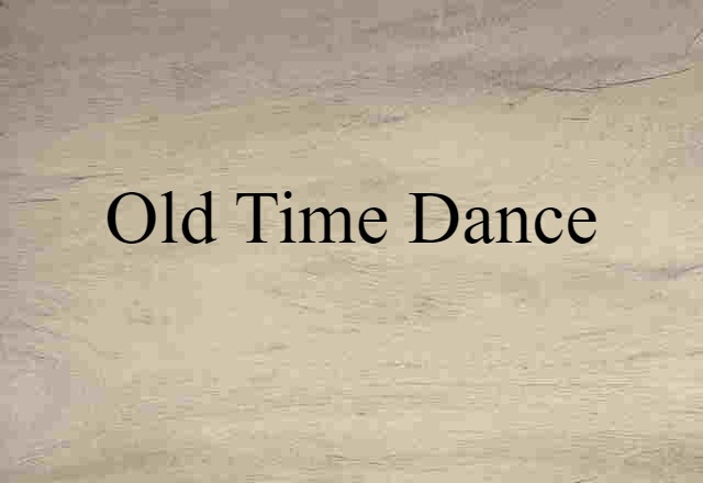 old time dance