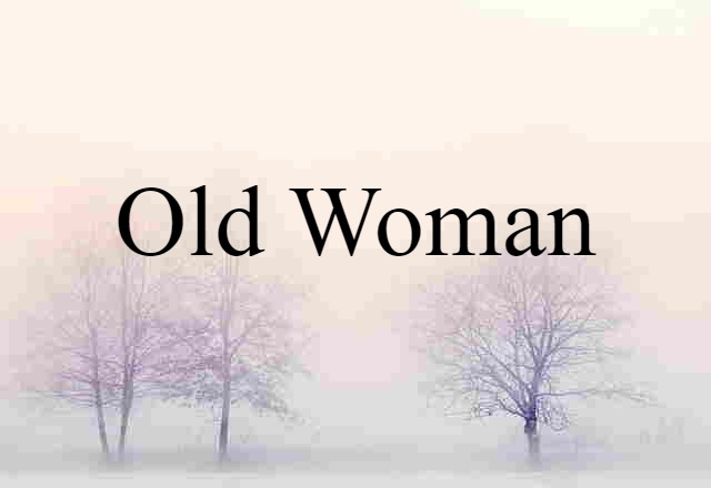 Old Woman (noun) Definition, Meaning & Examples