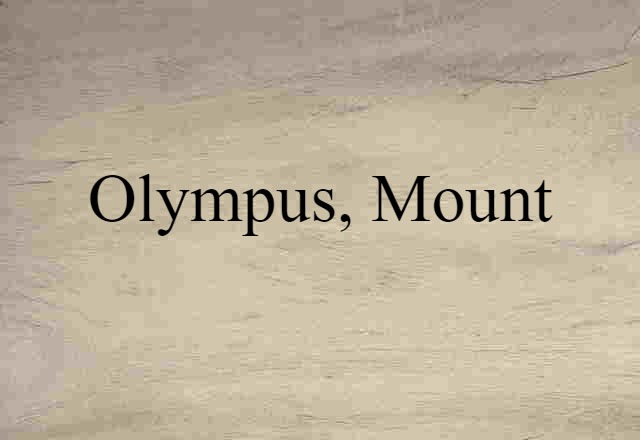 Olympus, Mount