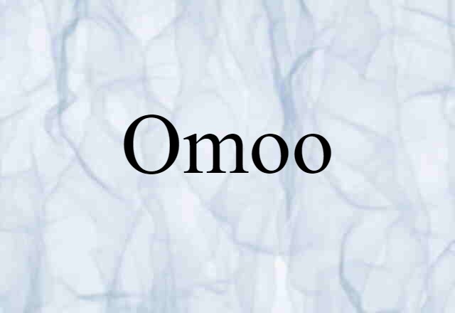 Omoo (noun) Definition, Meaning & Examples