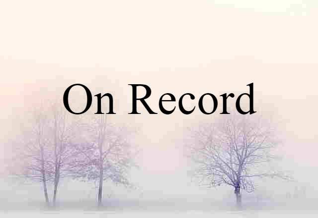 on-record