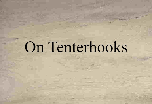 On Tenterhooks (noun) Definition, Meaning & Examples