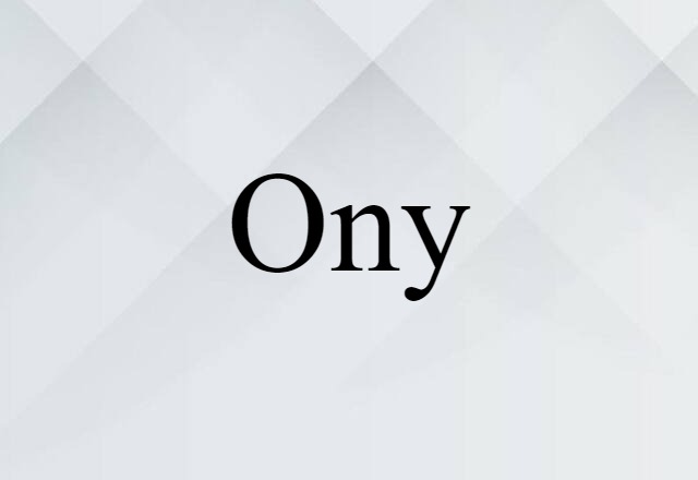 ony