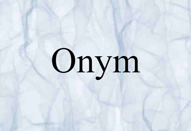 onym