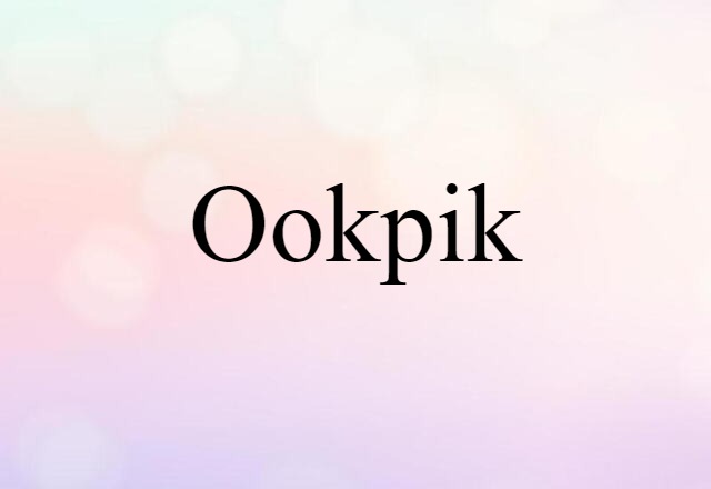 Ookpik (noun) Definition, Meaning & Examples