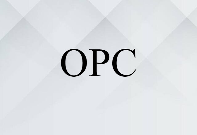 OPC (noun) Definition, Meaning & Examples