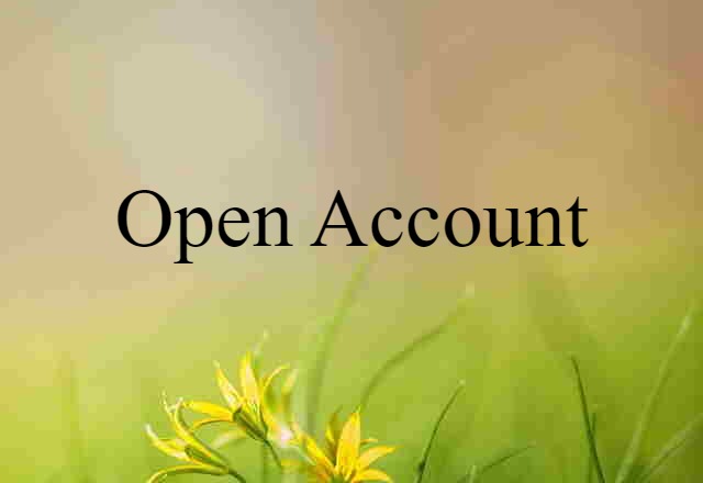 open account