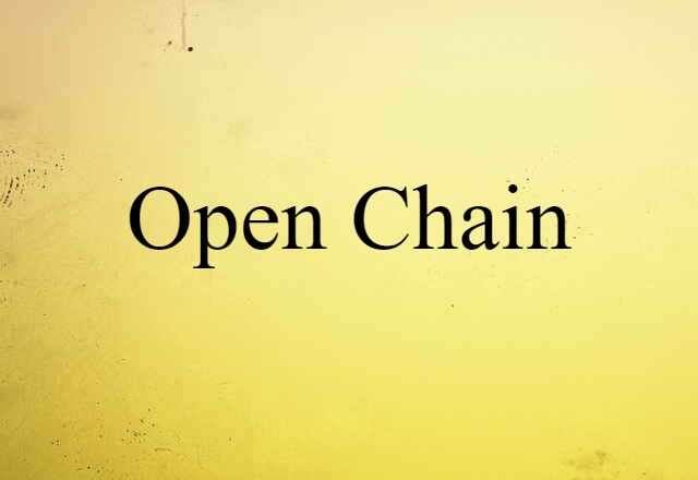 Open Chain (noun) Definition, Meaning & Examples