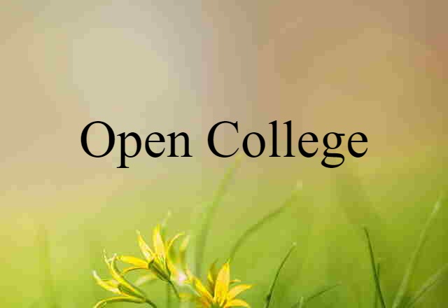 Open College