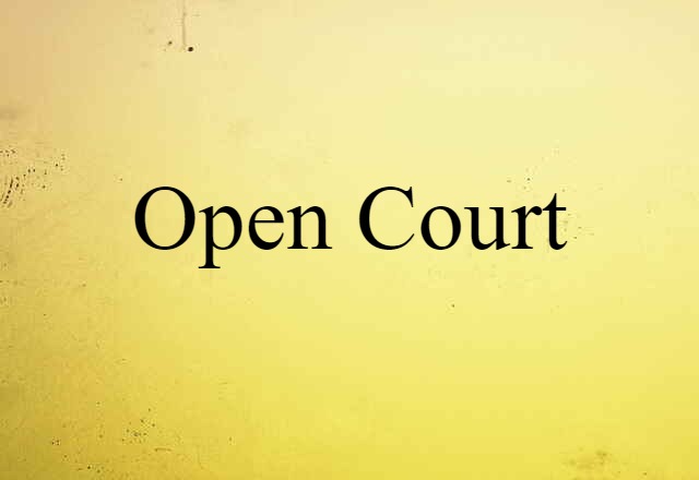 open court