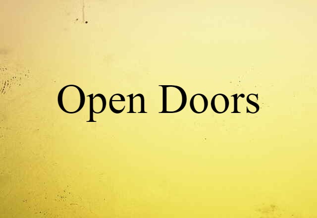 open doors