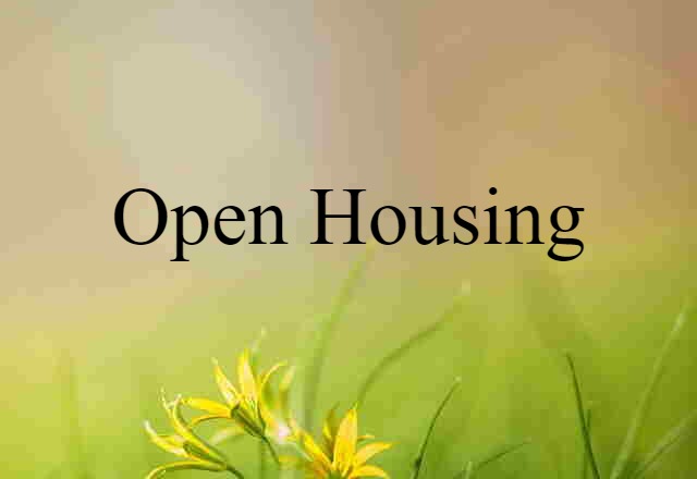 open housing