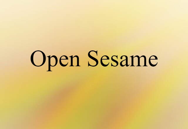 open sesame