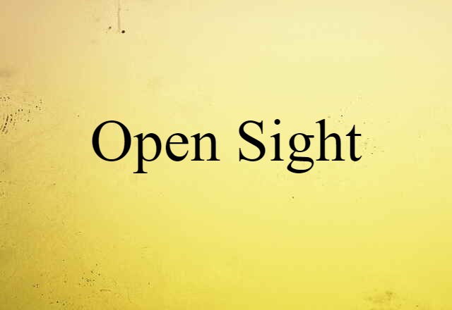 open sight