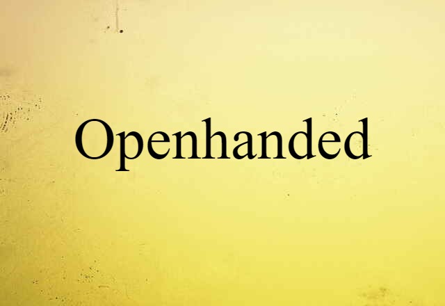 openhanded