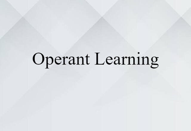 operant learning