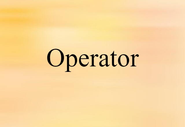 operator