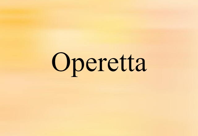 operetta