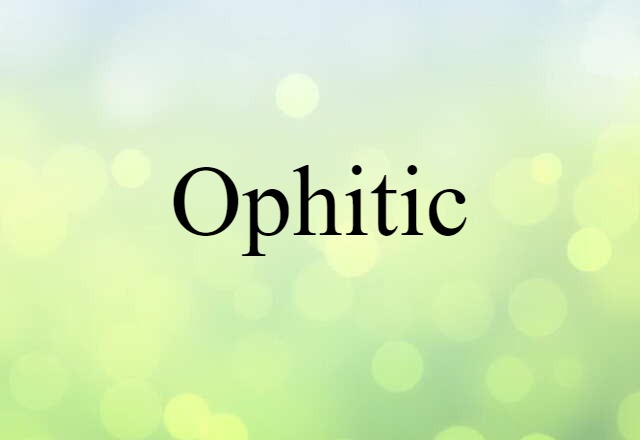 ophitic