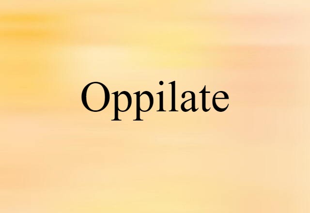 oppilate