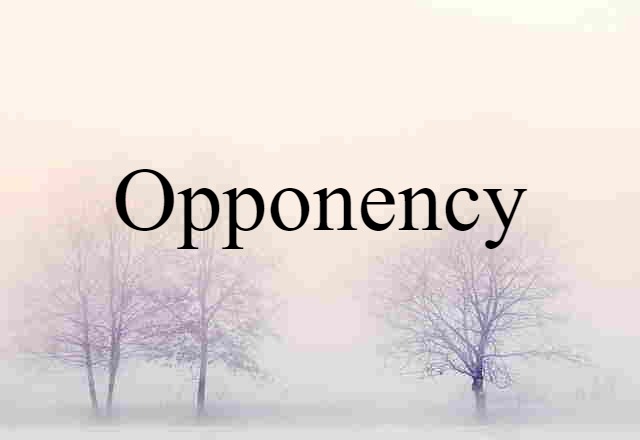 opponency