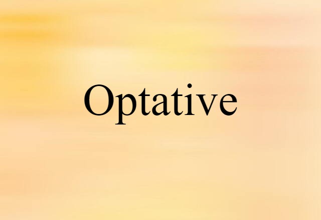 optative