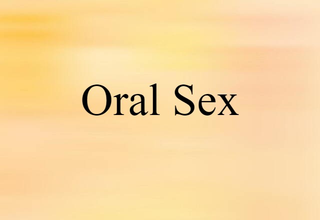 oral sex