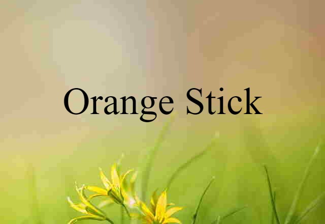 orange stick