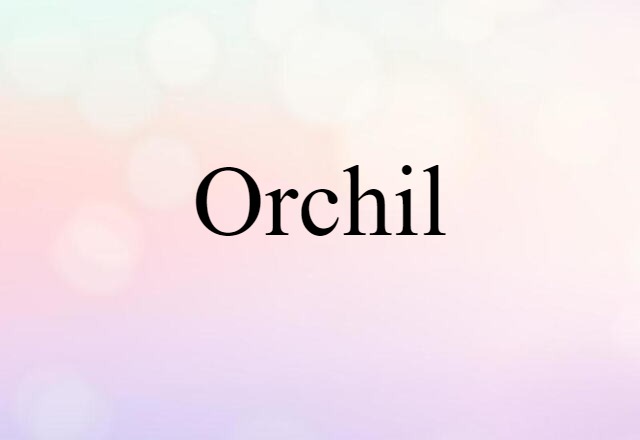 Orchil (noun) Definition, Meaning & Examples