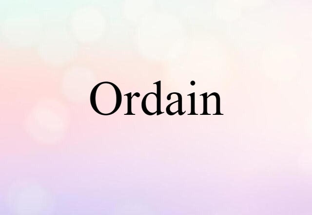 ordain